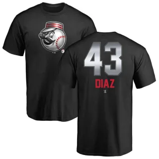 Men's Cincinnati Reds Alexis Diaz Black Midnight Mascot T-Shirt